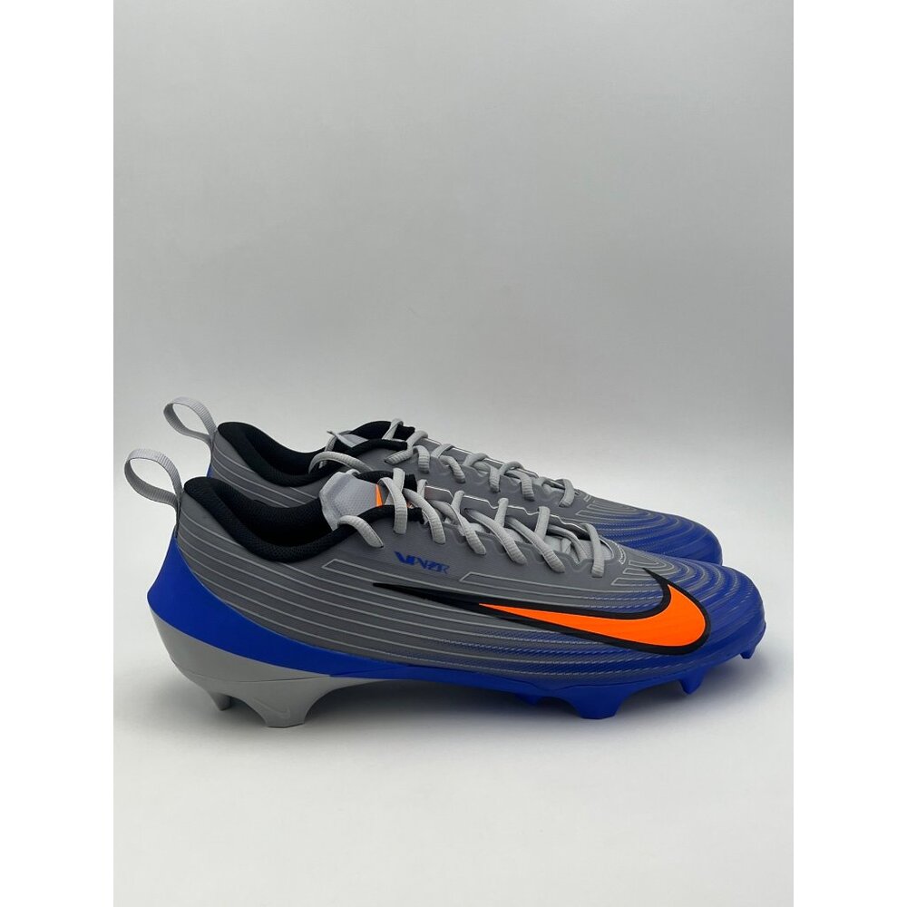 Size 13 - Mens Nike Vapor Edge Speed 3 Football Cleats Gray Blue Orange